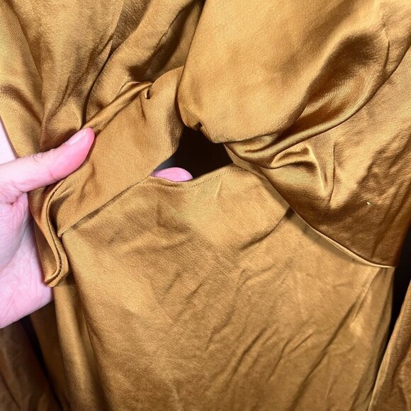 Significant Other Demi Dress Size 2 Copper Maxi Event Party Wedding Guest Gala - Picture 9 of 14